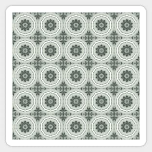 Orchid Mezzotint Intaglio Kaleidoscope pattern 4 Sticker